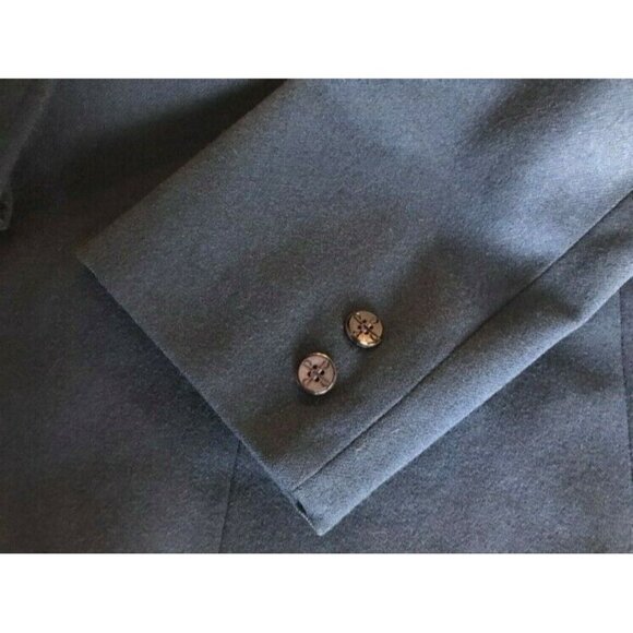 Vintage PENDLETON Blazer Jacket 100% Pure Virgin Wool Navy Blue Lined Size 12? - Picture 6 of 8